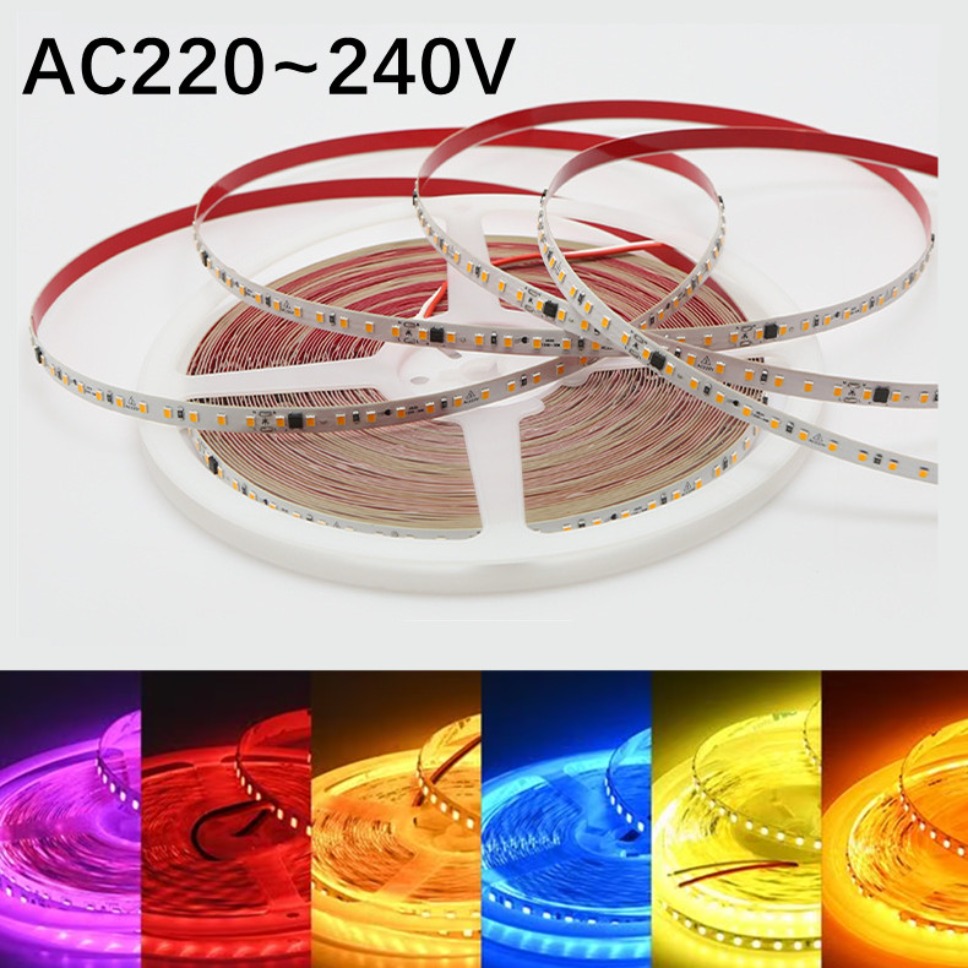 Actinic Blue Led - 220V LED Şerit 2835 120LEDs/m Ev