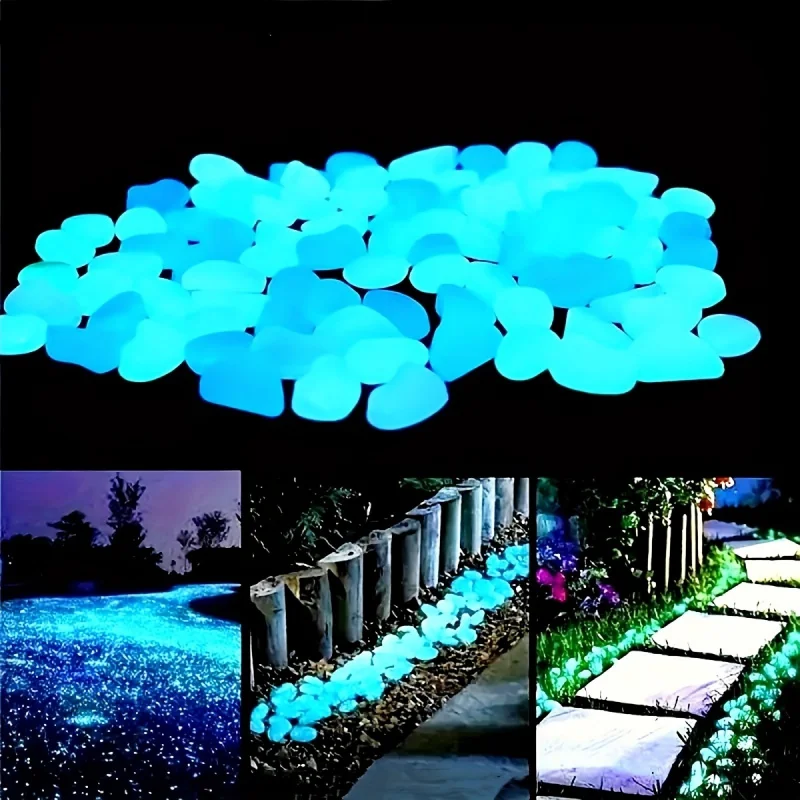 Marine Aquarium Aquascape - Aydınlık Çakıl Taşları Gece Lambası Taşları