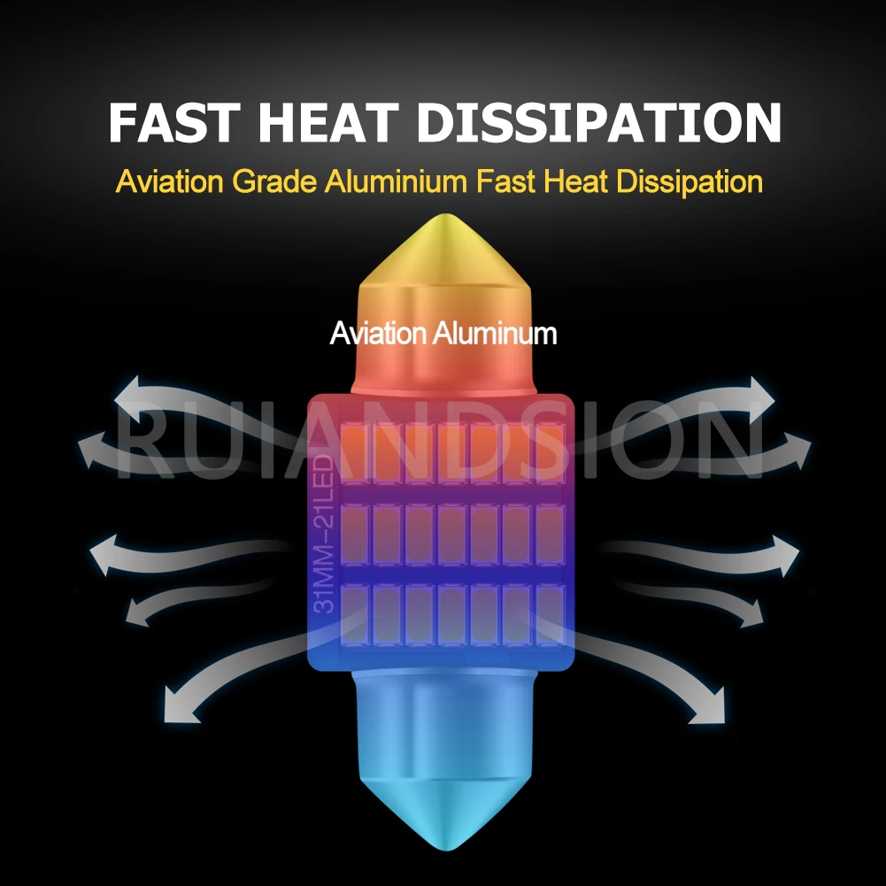 4 ADET 31mm C5W C10W Festoon L - Actinic Blue Led incelemesi ve fiyatı