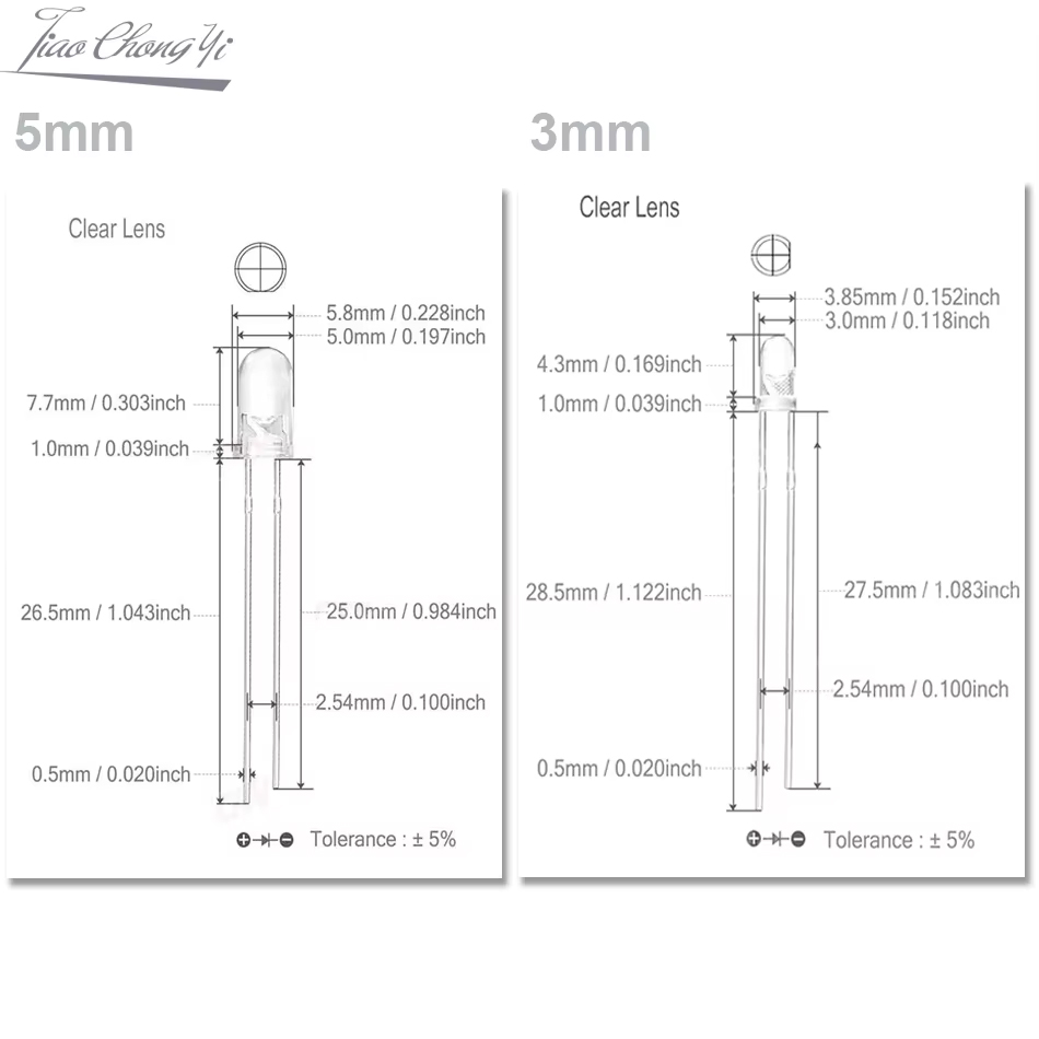 5mm 2pin Mavi Buz Mavisi 480nm - Actinic Blue Led incelemesi ve fiyatı