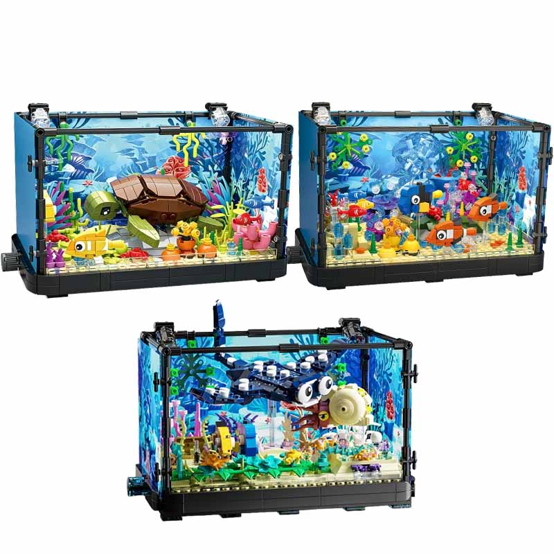 Işıklı Balık Tankı Yapım Blokl - Aquarium Marine Fishes incelemesi ve fiyatı