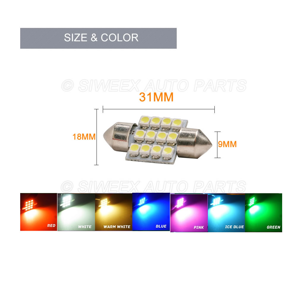 31mm 3528 1210 SMD 12 LED Arab - Actinic Blue Led incelemesi ve fiyatı
